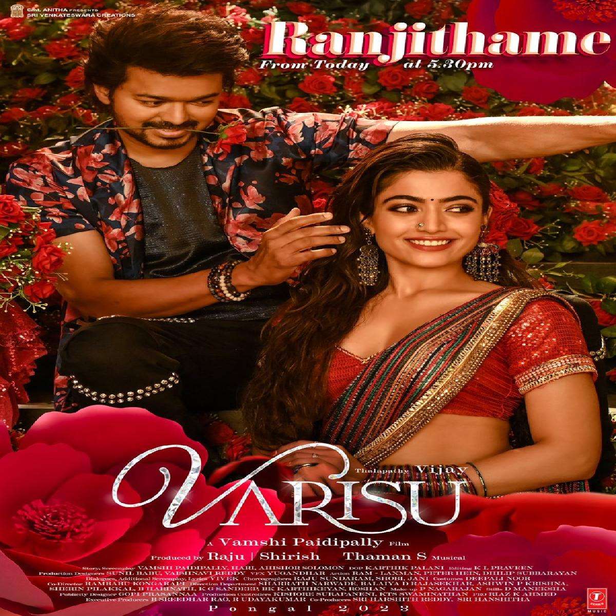 Ranjithame From Varisu Out Today!