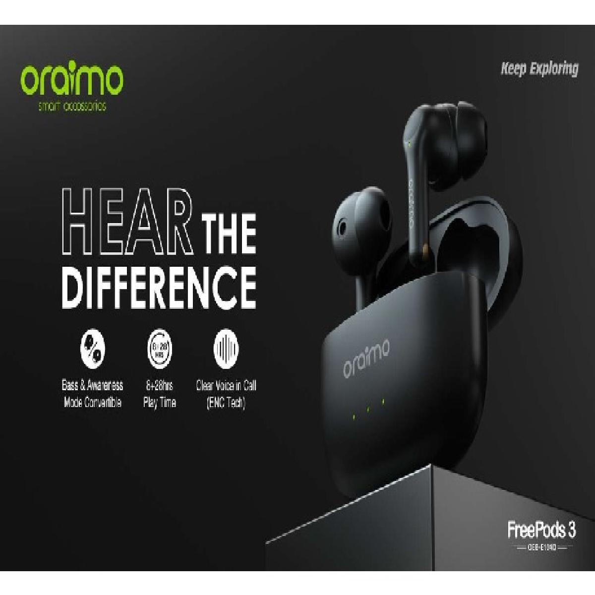 oraimo Launches Two New TWS Earbuds in India Price  Features Availability