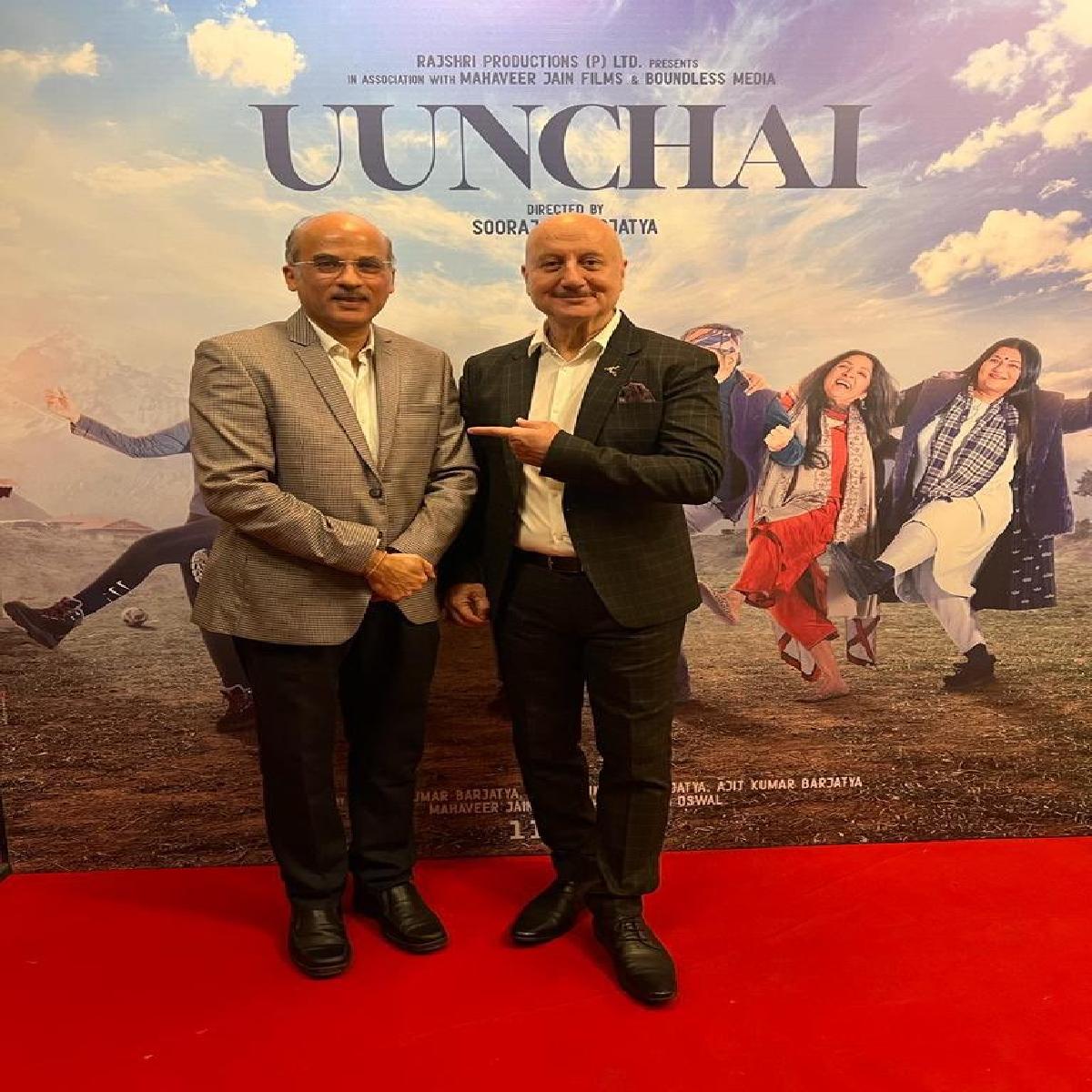 Anupam Kher Will Host Mega Premiere Of Uunchai To Celebrate 7th Anniversary Of Rajshri Productions