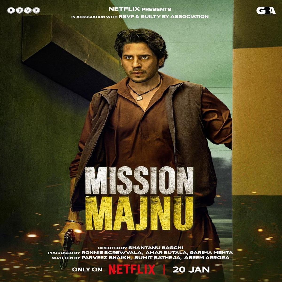 Mission Majnu Starring Sidharth Malhotra To Release On Netflix