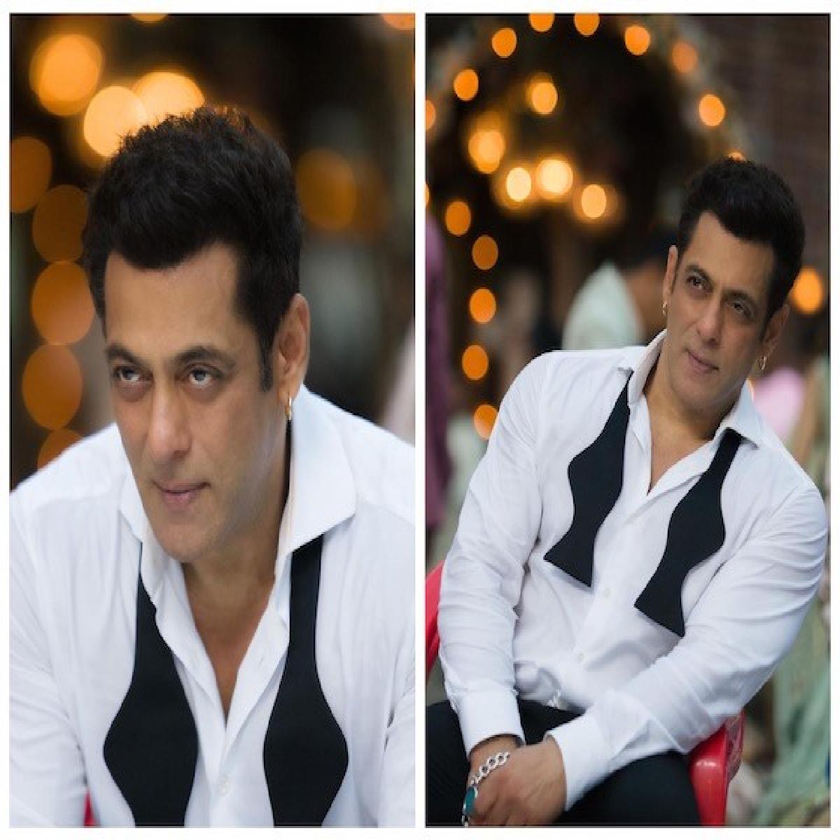 Salman Khan Enjoying A Rainy Day On Kisi Ka Bhai Kisi Ki Jaan Sets