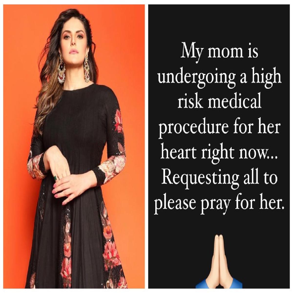 Please Pray For My Mother Urges Zareen Khan
