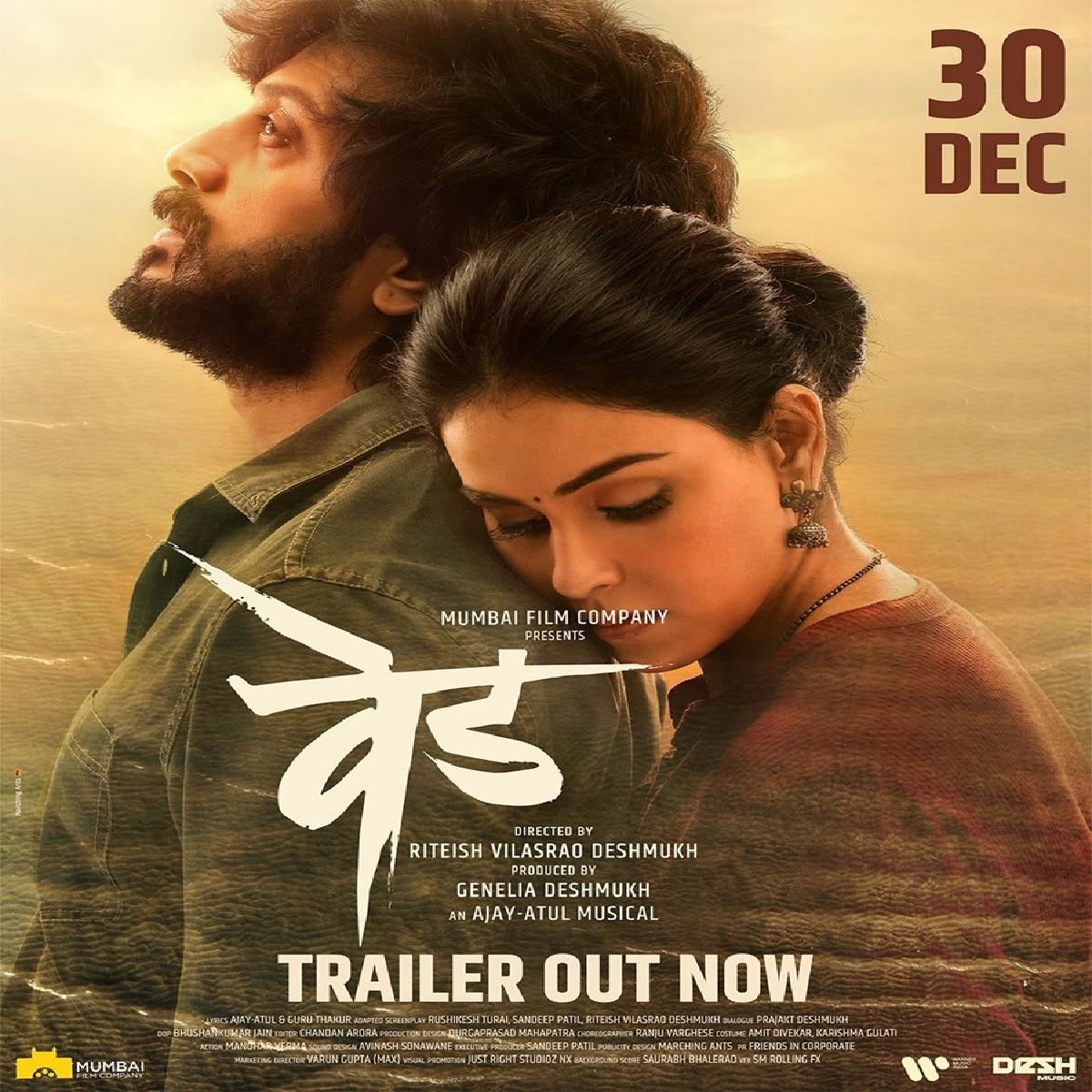 Ved Trailer Out Now, Starring Riteish Deshmukh And Genelia Deshmukh