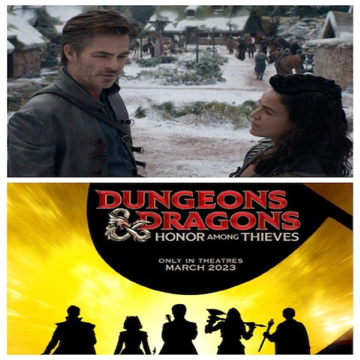 Chris Pine And Michelle Rodriguez In Dungeons And Dragons  Honor Among Thieves