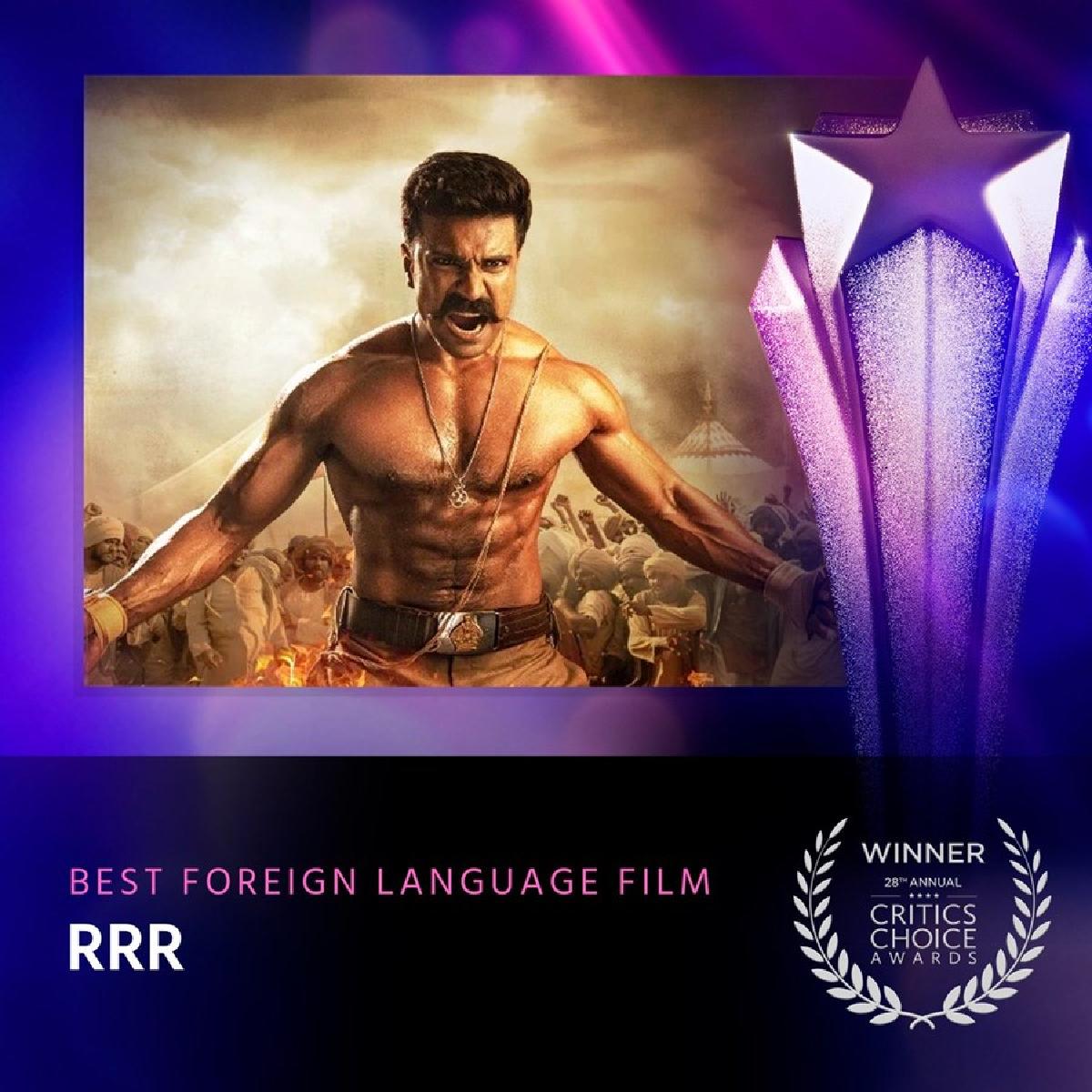 RRR Bags Critics Choice Award For Best Foreign Film