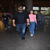 Ajay Devgan And Nysa Devgan Spotted At Airport
